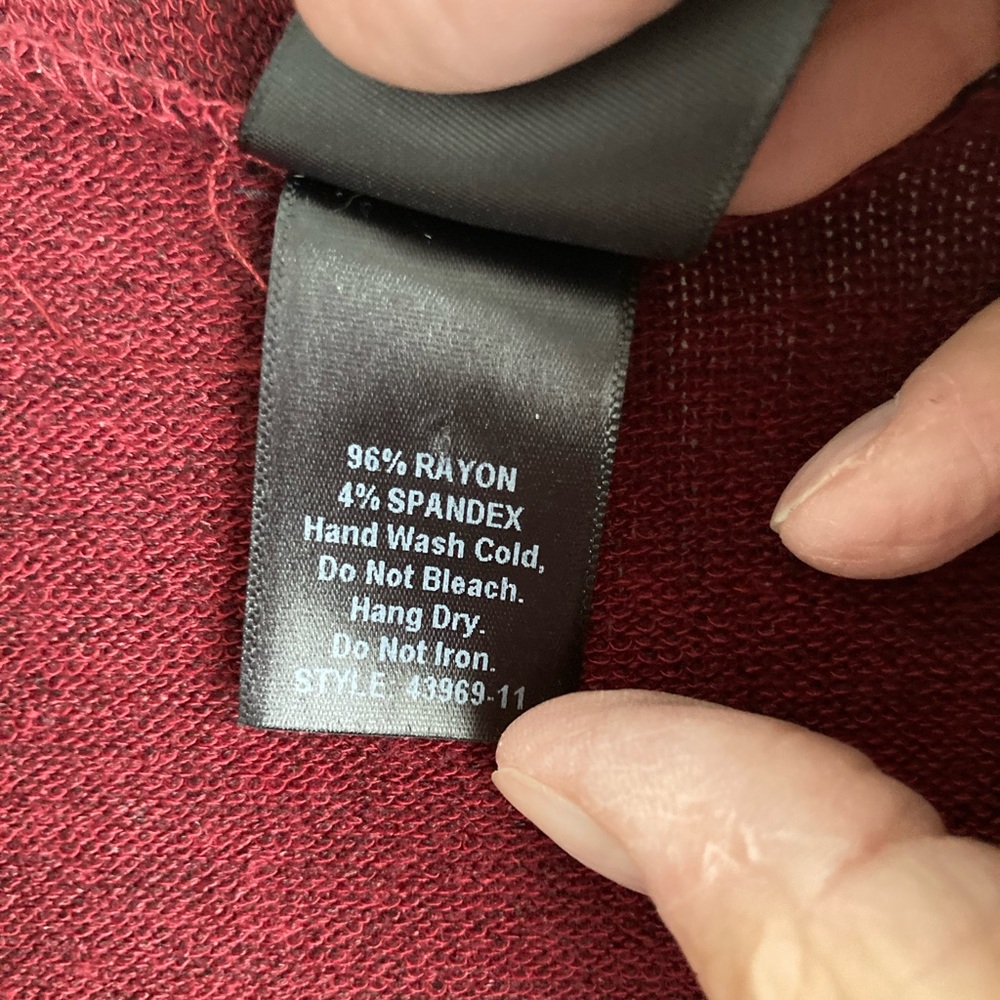 Beautiful burgundy long sweater Agnes and Dora size m - Picture 4 of 5